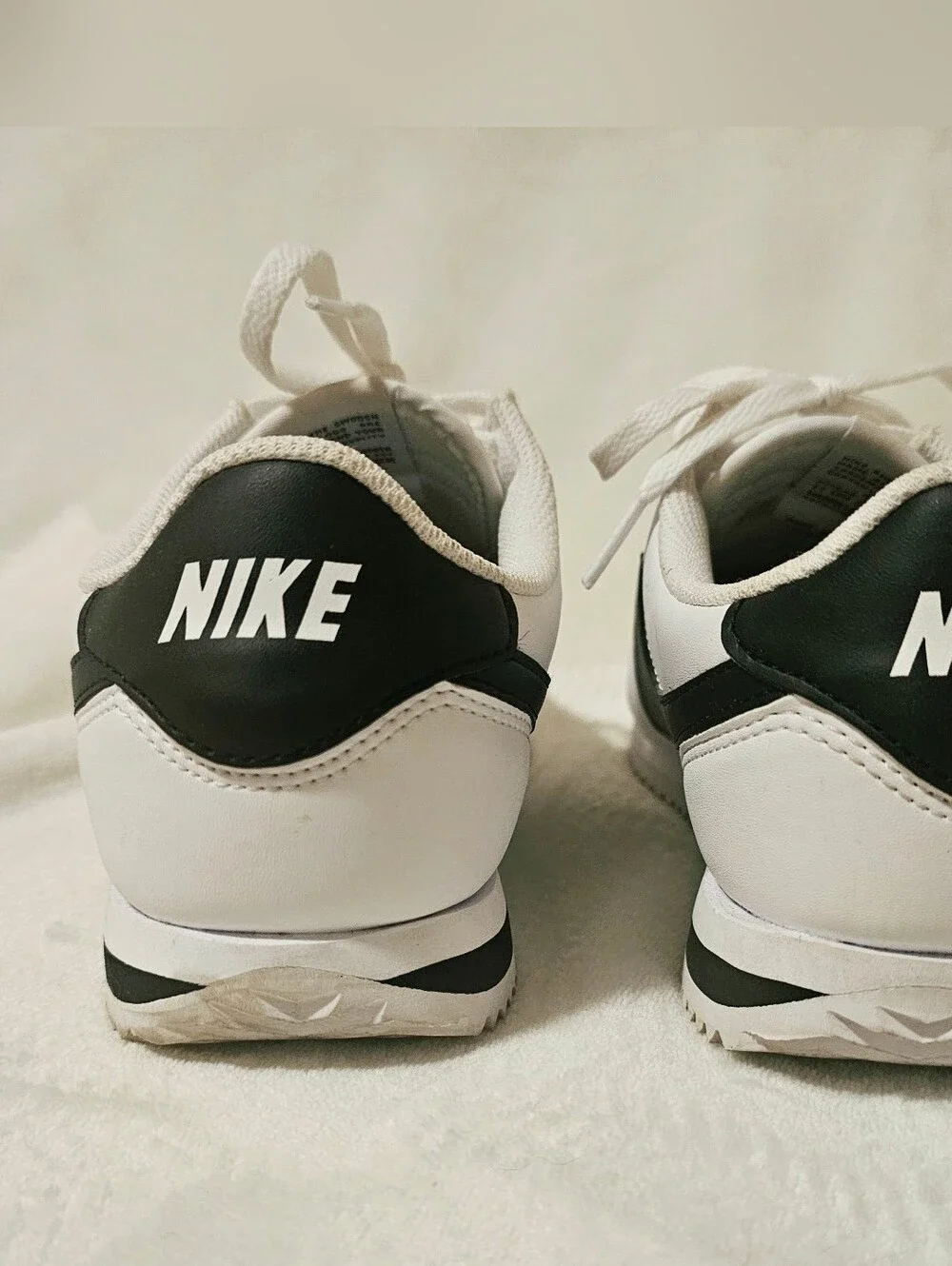 Nike Classic Cortez White And Blue Sneakers